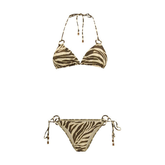 Zimmermann Braun-Bikini aus Polyamid