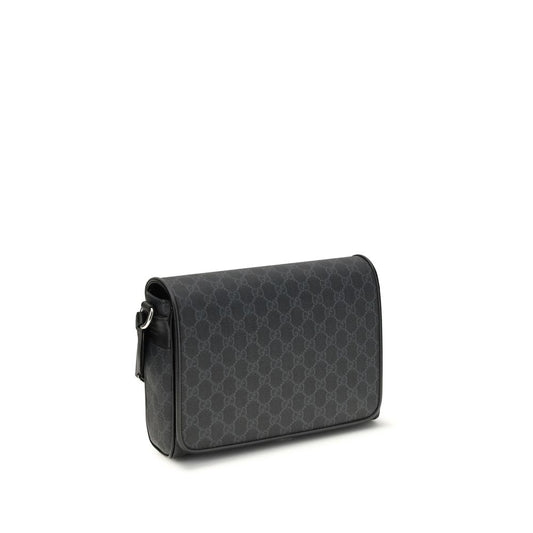Gucci Schwarze Schultertasche aus Polyethylen