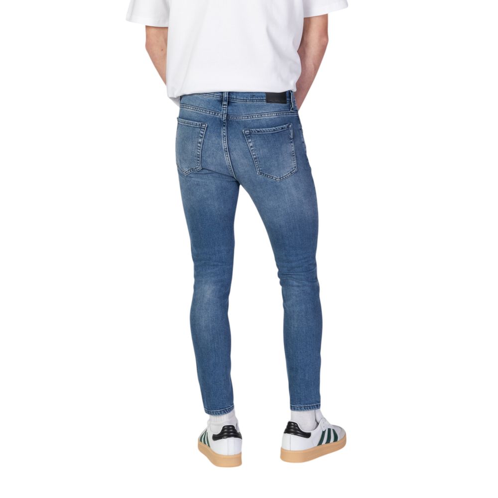 Antony Morato Blaue Baumwoll-Skinny-Jeans