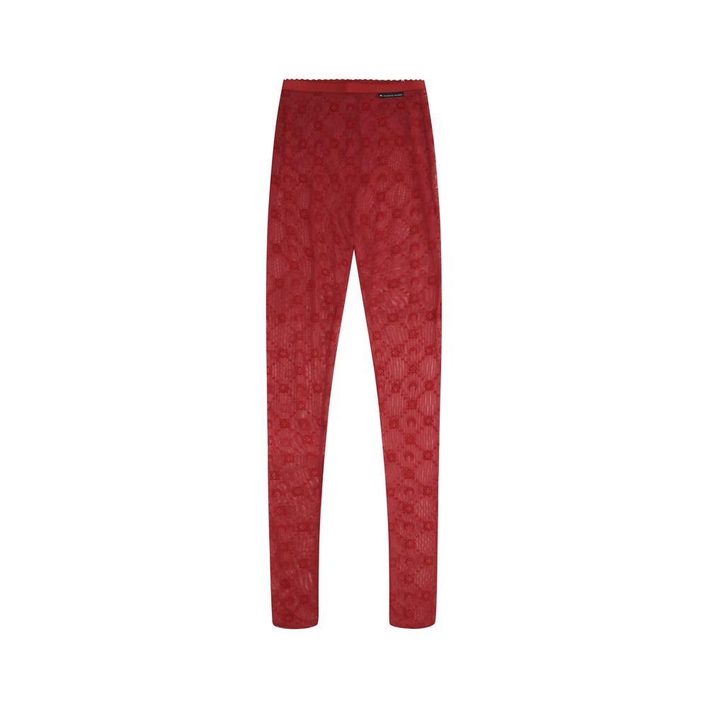Marine Serre Rote Socken aus Polyamid