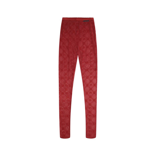 Marine Serre Rote Socken aus Polyamid