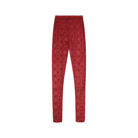 Marine Serre Rote Socken aus Polyamid