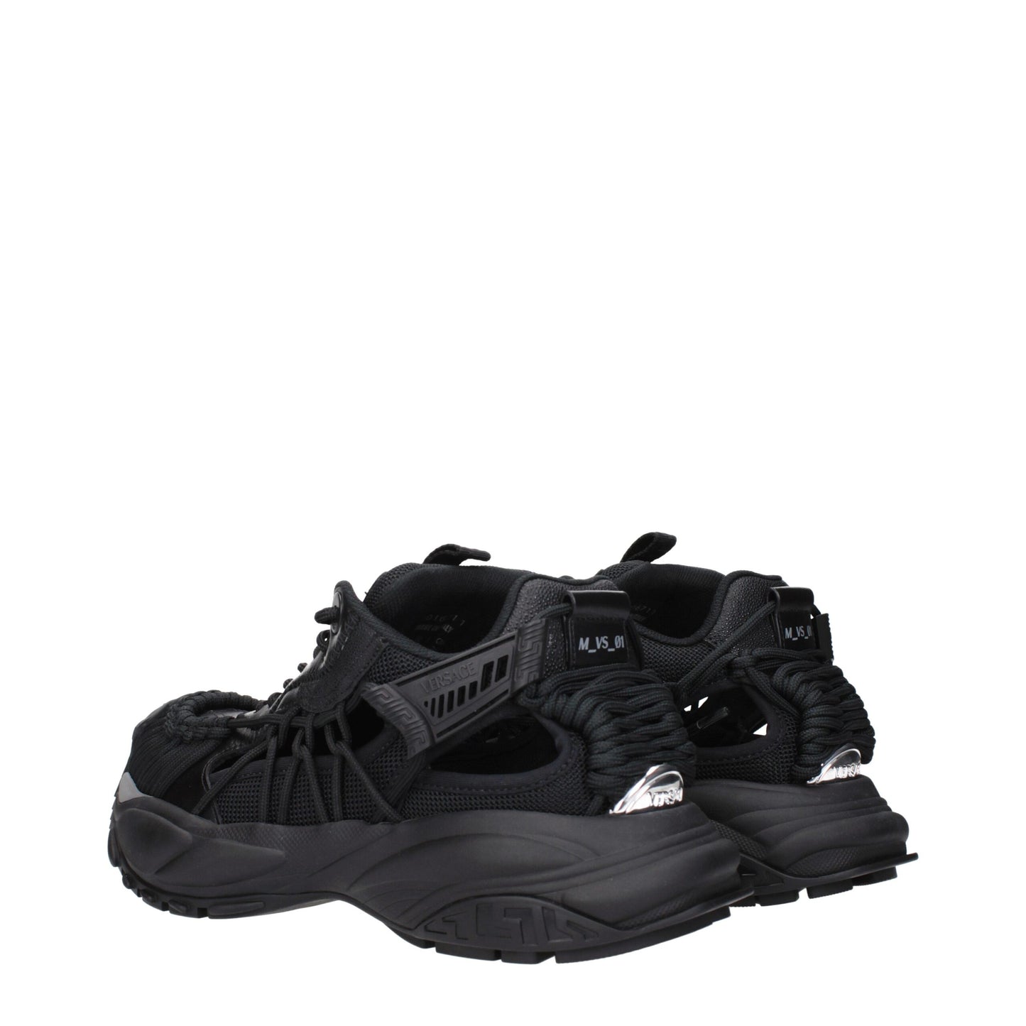 Versace Schwarze Leder-Sneaker