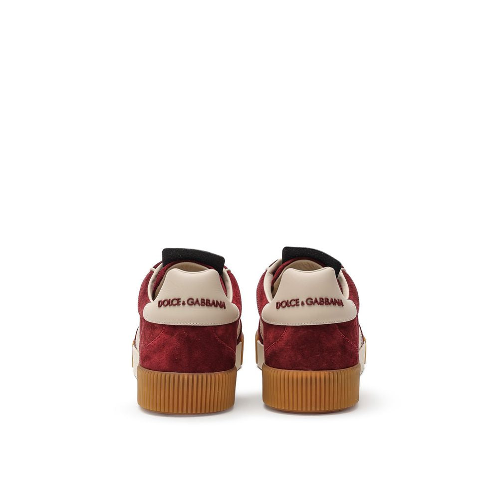 Dolce & Gabbana Weiße Leder-Sneaker