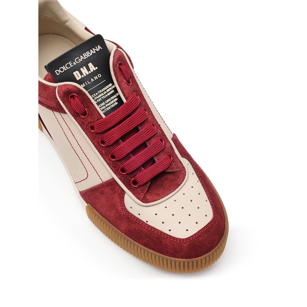 Dolce & Gabbana Weiße Leder-Sneaker