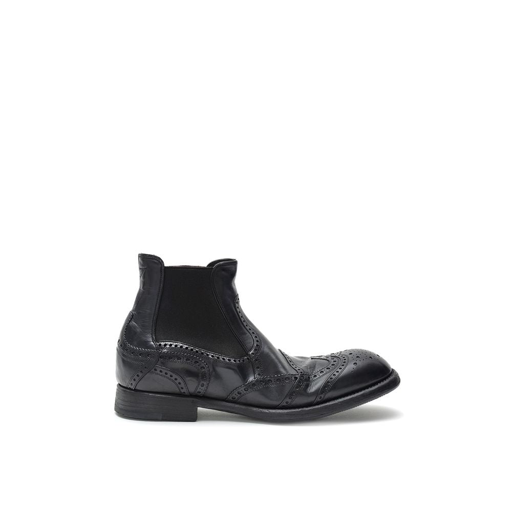 Dolce & Gabbana Schwarze Leder-Chelsea-Boots