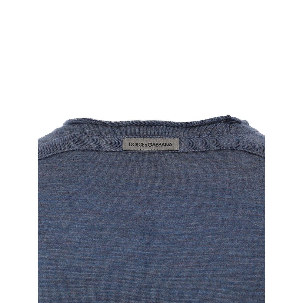 Dolce & Gabbana Seiden-Sweatshirt in Blau