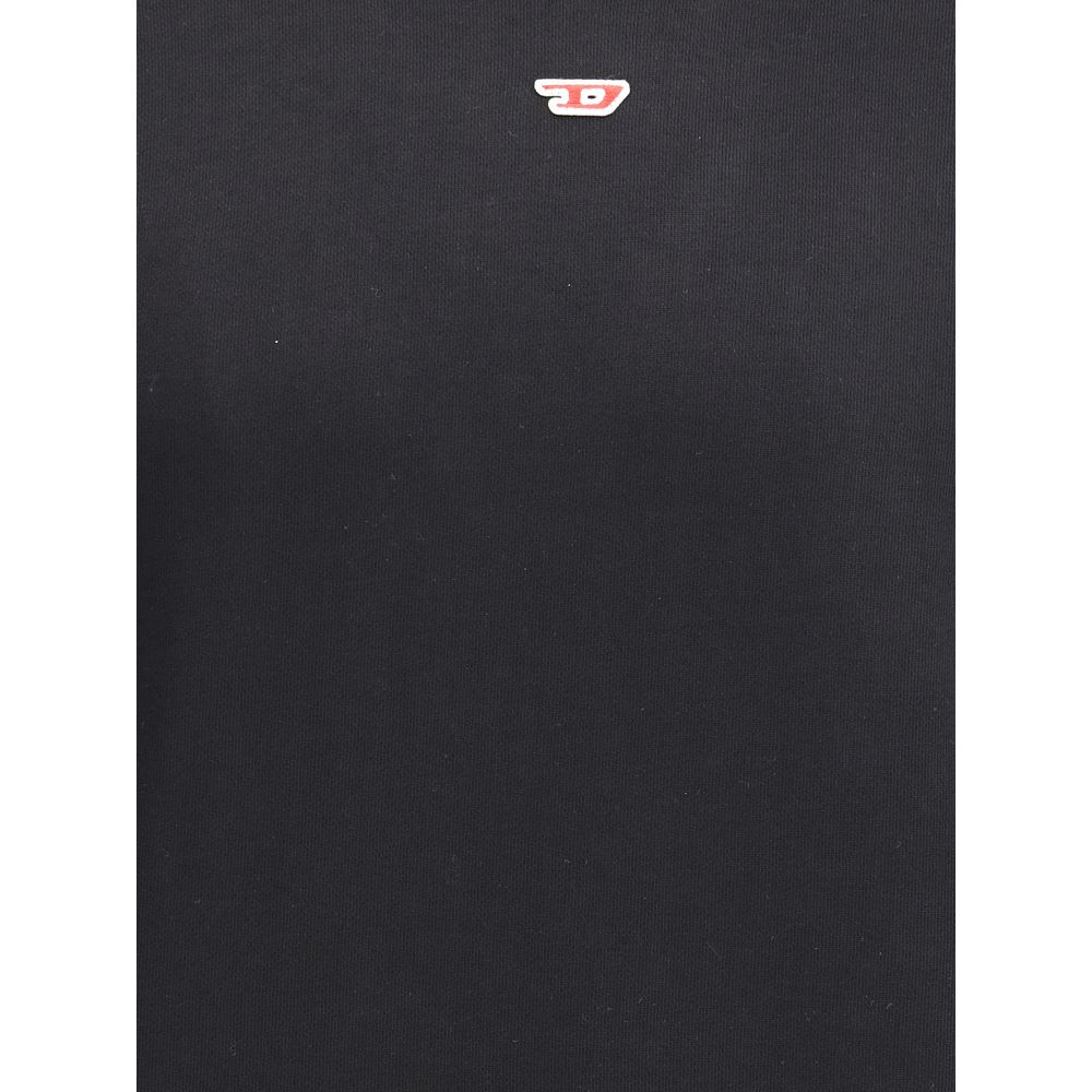 Diesel Schwarzer Baumwoll-Sweatshirt