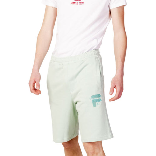 Fila Grüne Baumwoll-Bermuda-Shorts