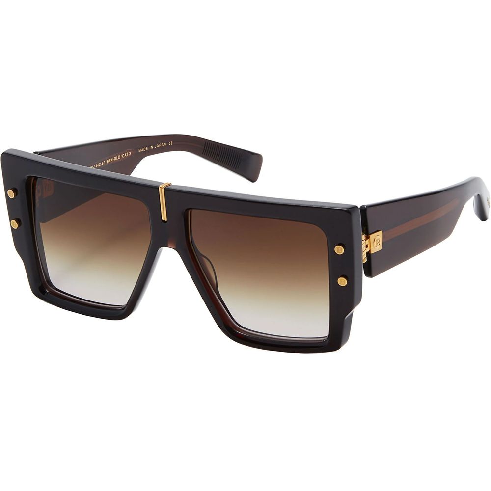 Balmain Braune Sonnenbrille aus Acetat