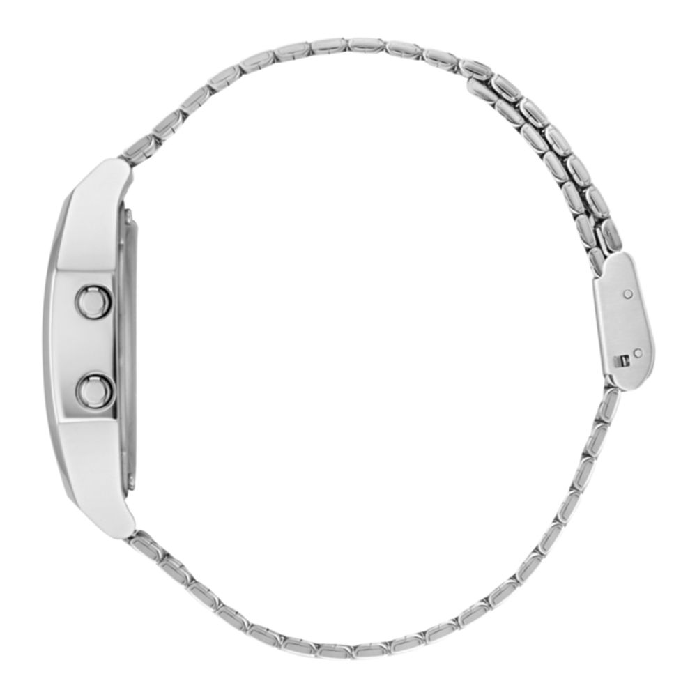 Adidas Graue Edelstahl-Digitaluhr