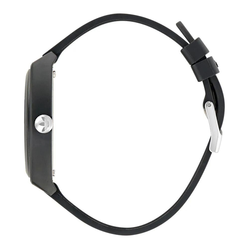 Adidas Schwarze Synthetik Sportuhr