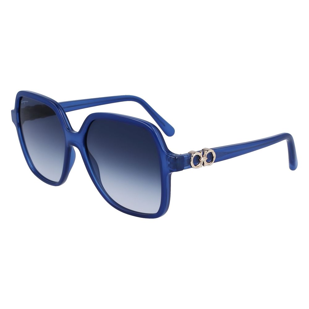 Ferragamo Injektionsgeformte Sonnenbrille in Blau
