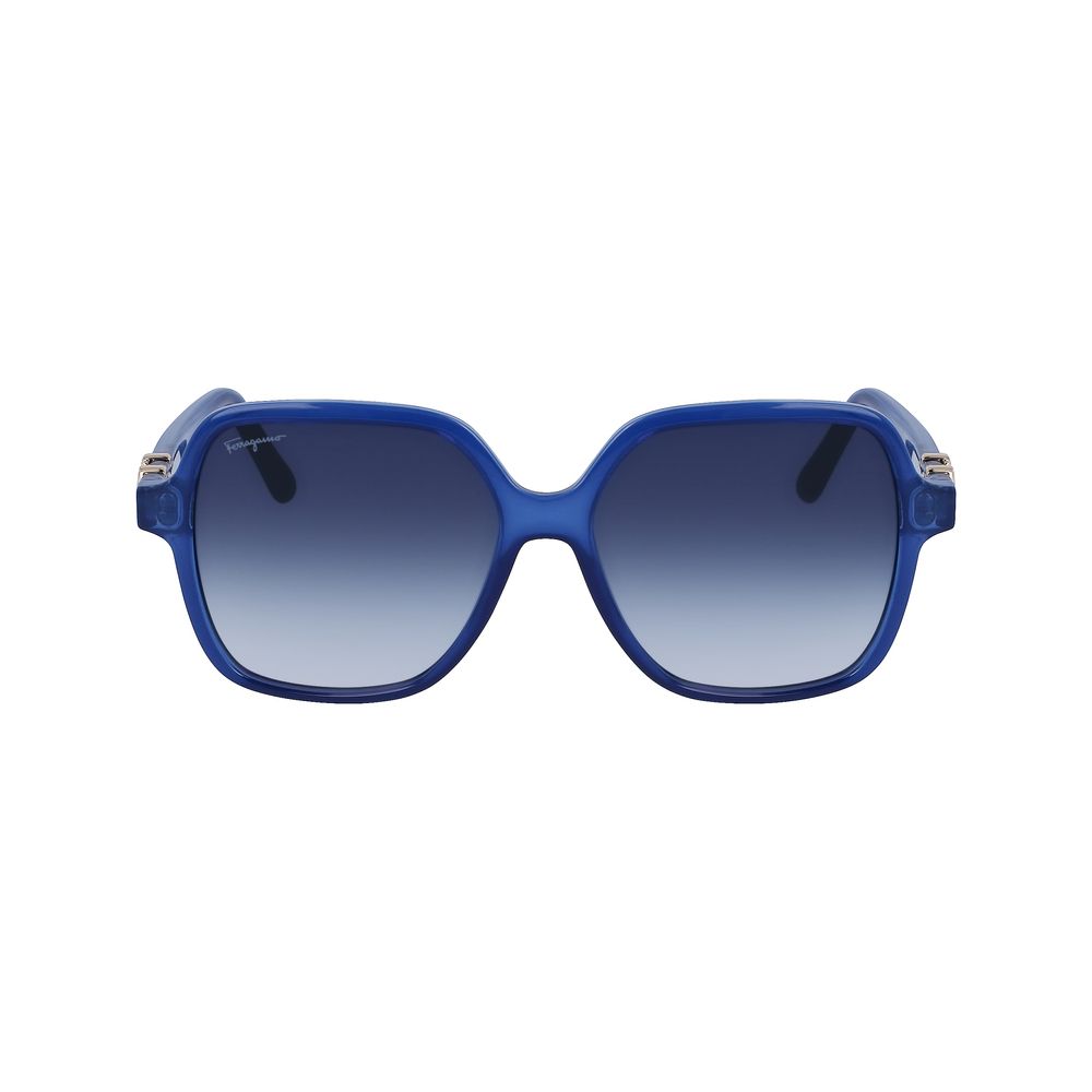 Ferragamo Injektionsgeformte Sonnenbrille in Blau