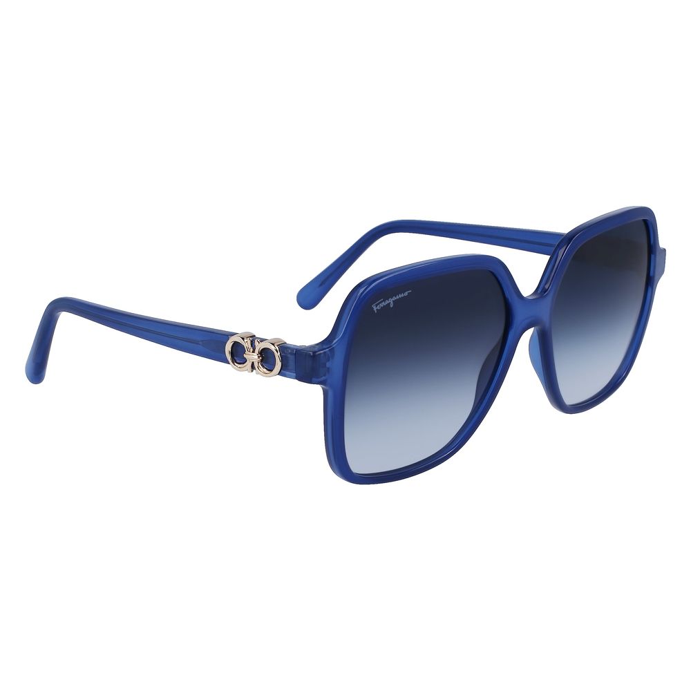 Ferragamo Injektionsgeformte Sonnenbrille in Blau