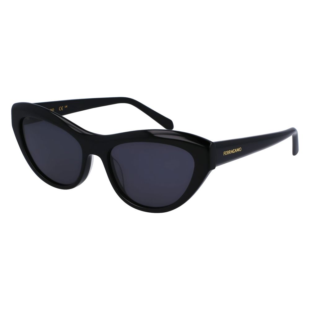 Ferragamo Sonnenbrille aus schwarzem Acetat
