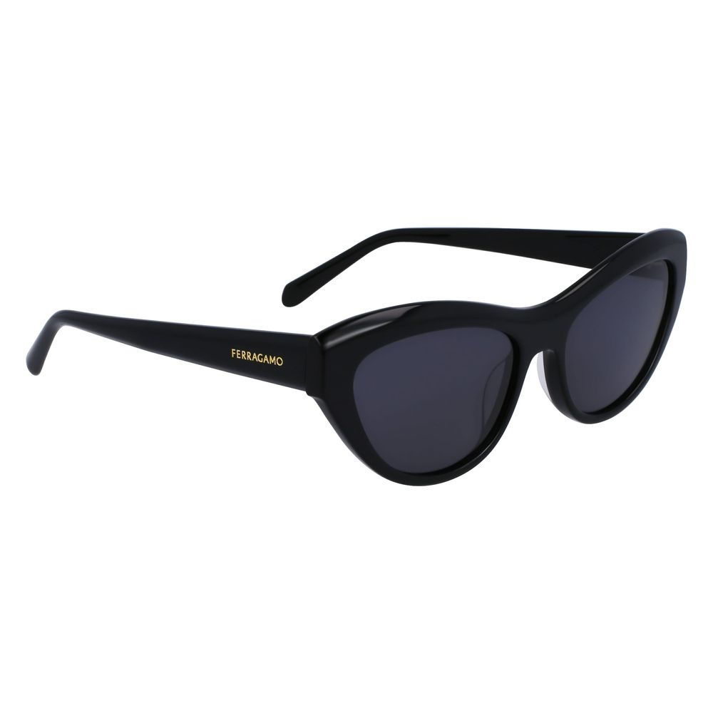 Ferragamo Sonnenbrille aus schwarzem Acetat