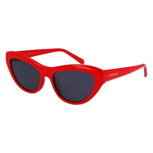 Ferragamo Sonnenbrille aus Acetat in Rot