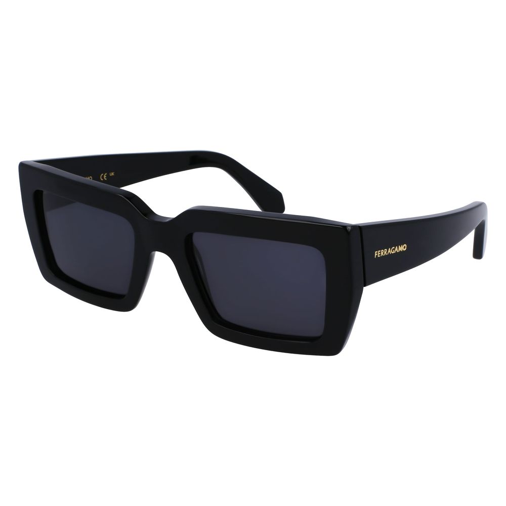 Ferragamo Sonnenbrille aus schwarzem Acetat