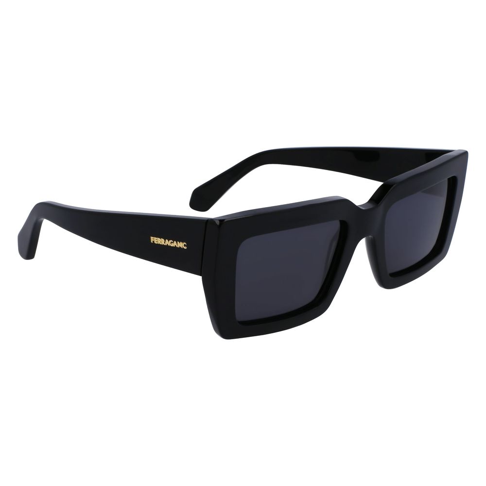 Ferragamo Sonnenbrille aus schwarzem Acetat