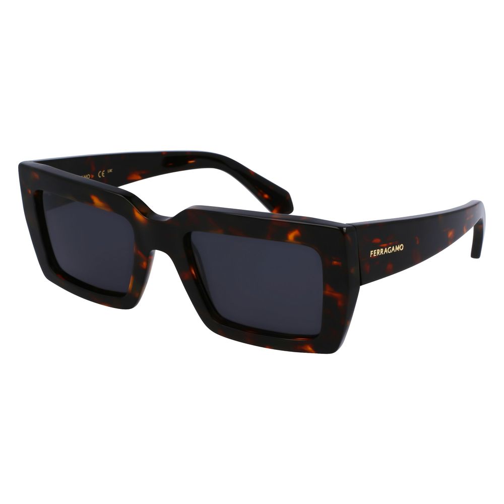 Ferragamo Braune Sonnenbrille aus Acetat