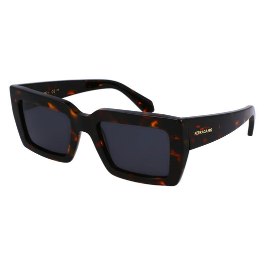 Ferragamo Braune Sonnenbrille aus Acetat