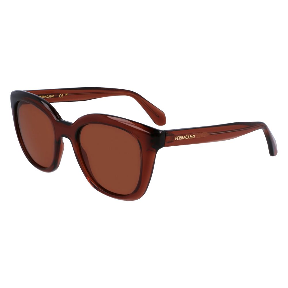 Ferragamo Braune Injected Sonnenbrille
