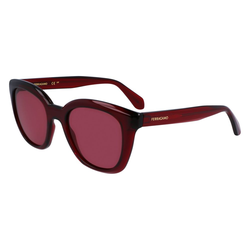Ferragamo Sonnenbrille mit Rot-Injektion