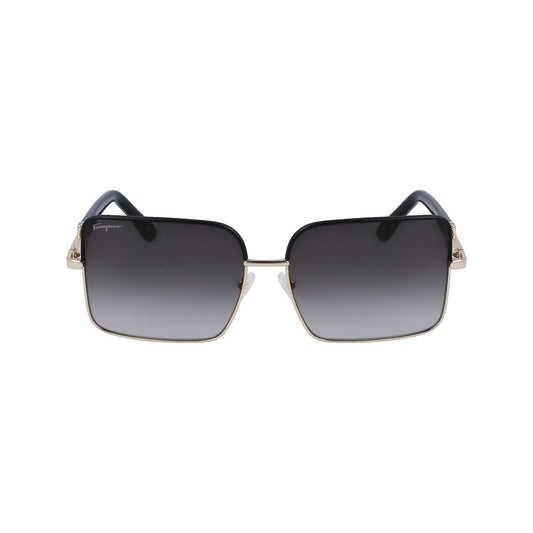 Ferragamo Goldene Metall-Sonnenbrille
