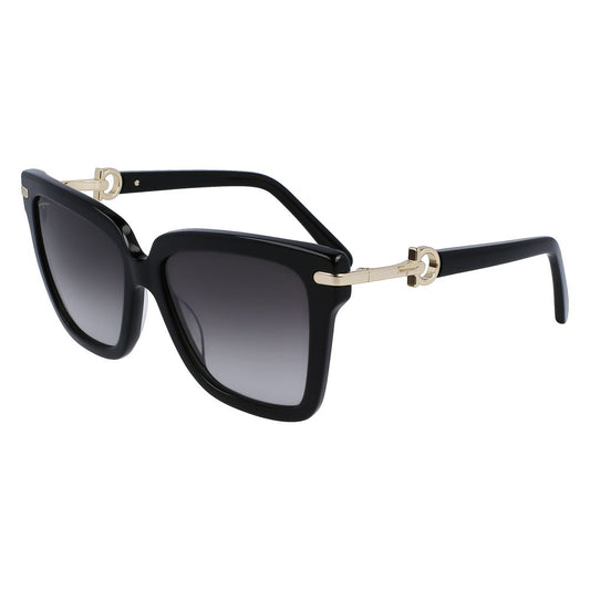Ferragamo Sonnenbrille aus schwarzem Acetat