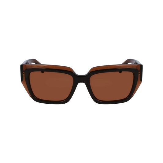 Ferragamo Braune Sonnenbrille aus Acetat