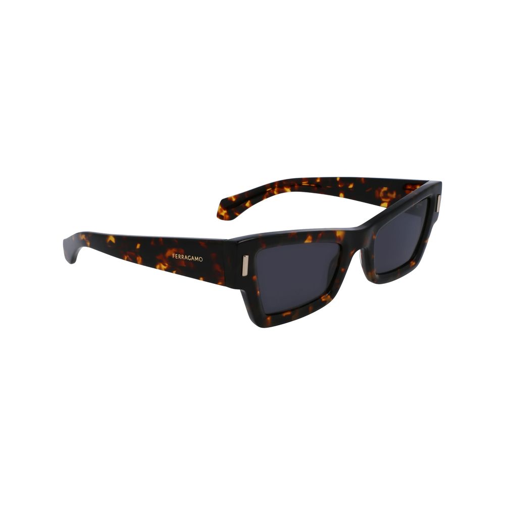 Ferragamo Braune Sonnenbrille aus Acetat