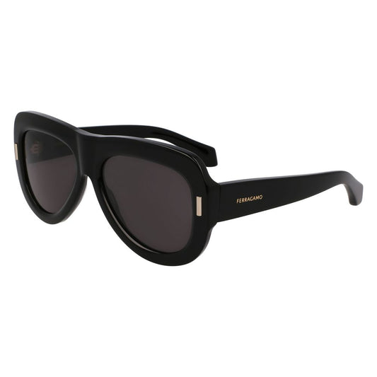 Ferragamo Sonnenbrille aus schwarzem Acetat