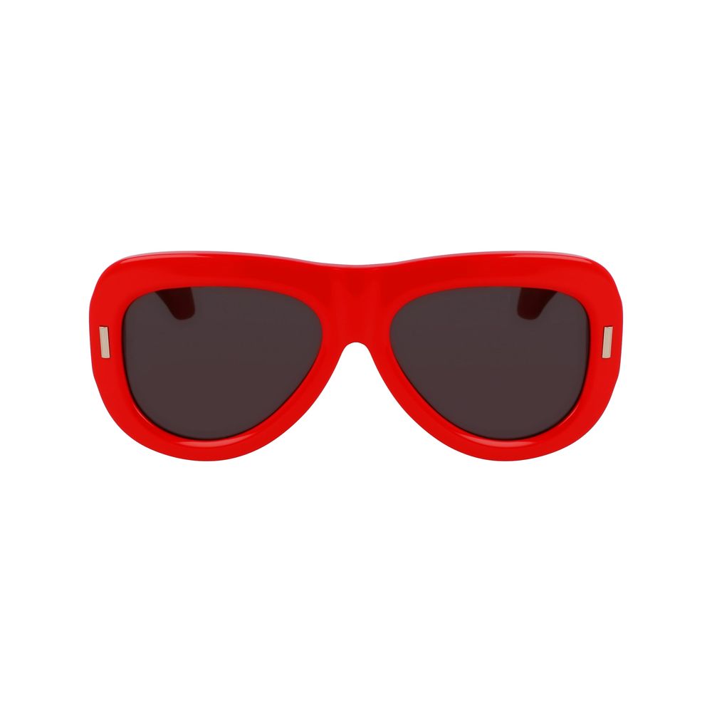 Ferragamo Rote Sonnenbrille aus Acetat