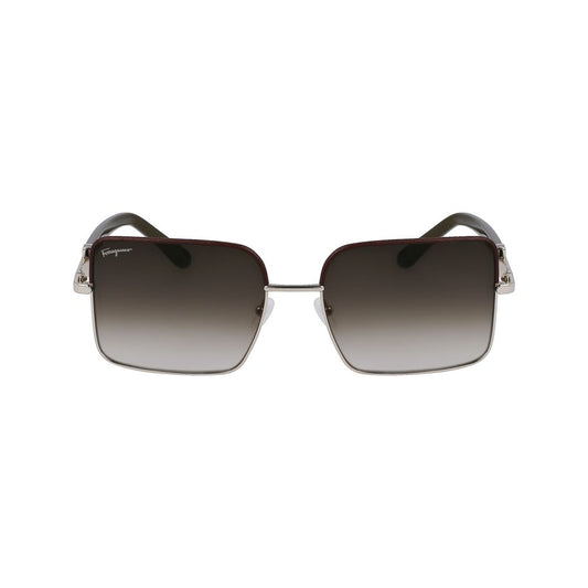 Ferragamo Goldene Metall-Sonnenbrille