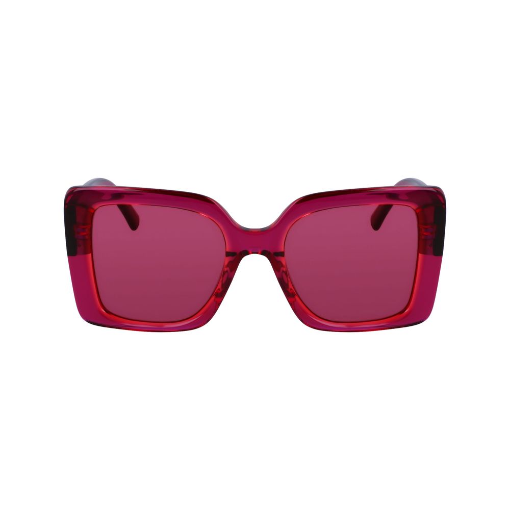 Karl Lagerfeld Rote Sonnenbrille aus Acetat
