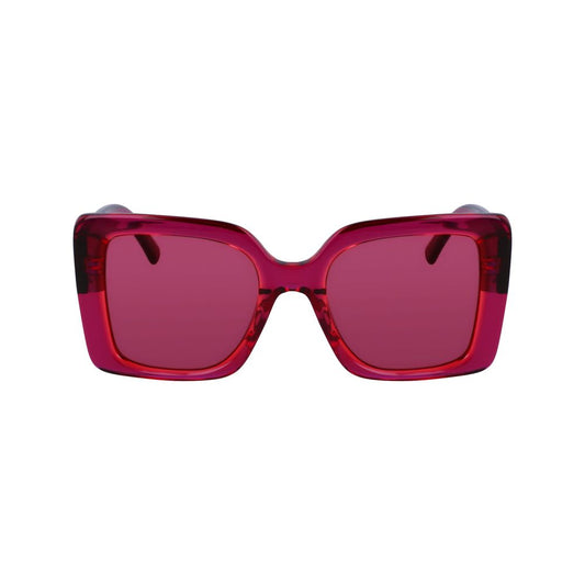 Karl Lagerfeld Rote Sonnenbrille aus Acetat