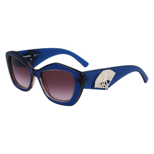 Karl Lagerfeld Sonnenbrille aus blauem Acetat