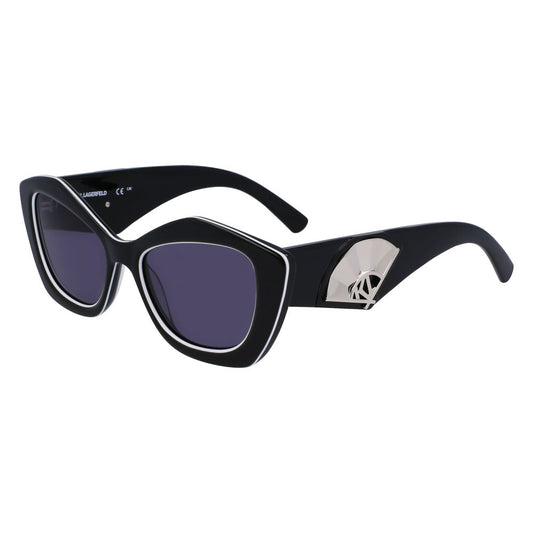 Karl Lagerfeld Schwarze Sonnenbrille aus Acetat