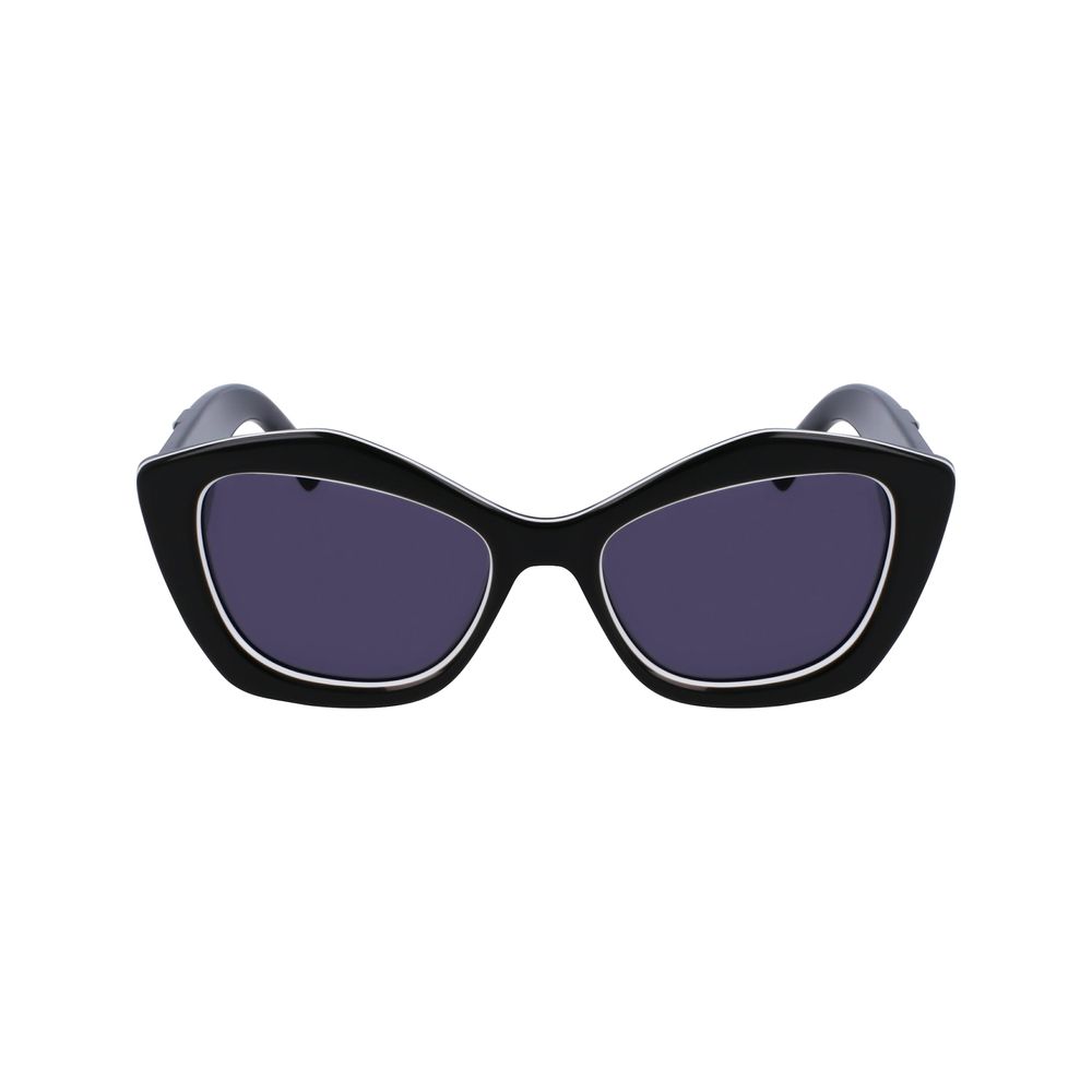 Karl Lagerfeld Schwarze Sonnenbrille aus Acetat