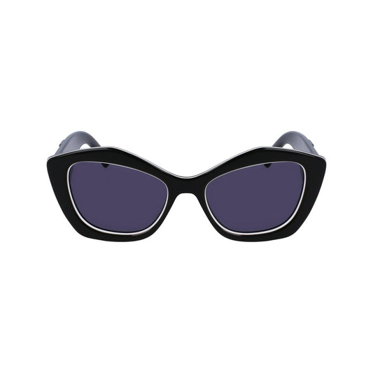 Karl Lagerfeld Schwarze Sonnenbrille aus Acetat