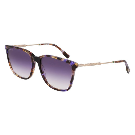Lacoste Lila Sonnenbrille aus Acetat