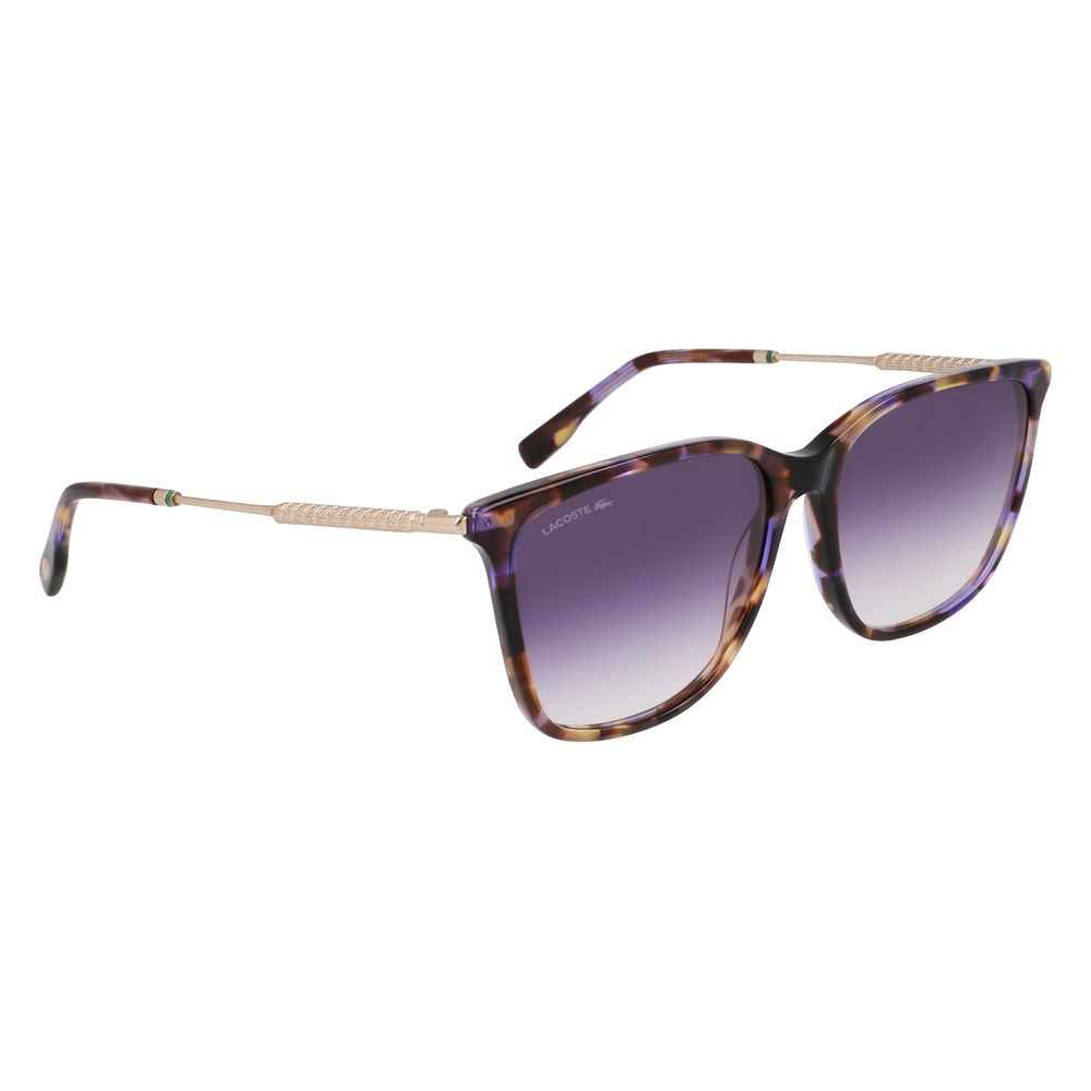 Lacoste Lila Sonnenbrille aus Acetat