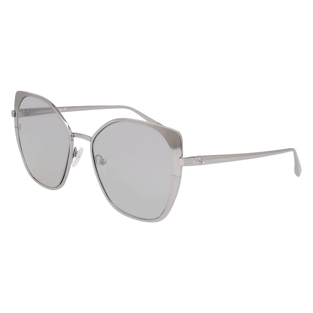 Longchamp Grau-Metallic-Sonnenbrille