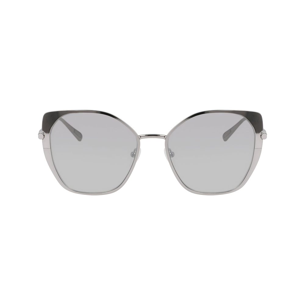 Longchamp Grau-Metallic-Sonnenbrille