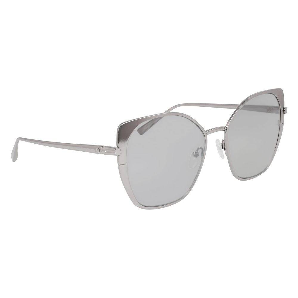 Longchamp Grau-Metallic-Sonnenbrille