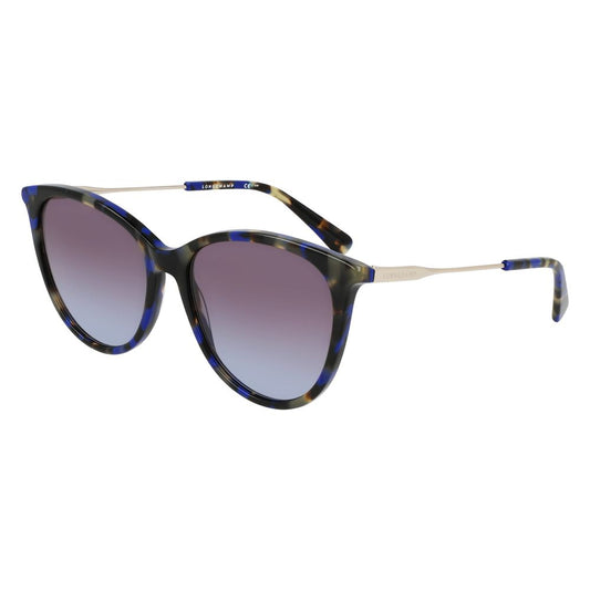Longchamp Dunkelblaue Sonnenbrille aus Acetat