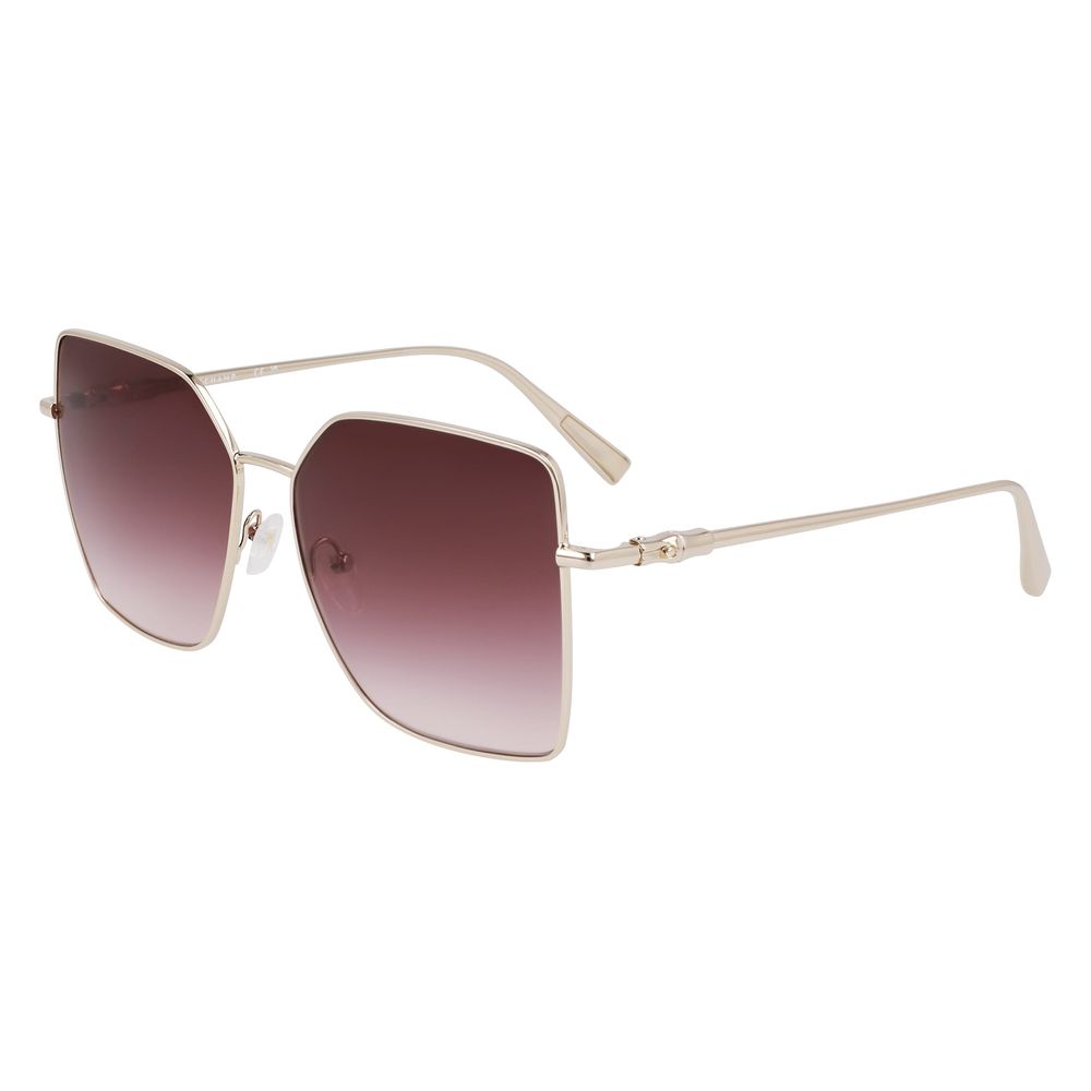 Longchamp Goldene Metall-Sonnenbrille