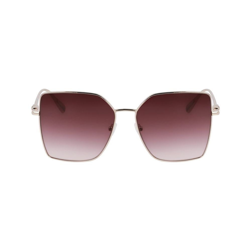 Longchamp Goldene Metall-Sonnenbrille