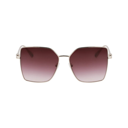 Longchamp Goldene Metall-Sonnenbrille